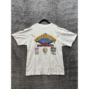 Vintage 80's 90's Flashdancers Doll House New York City Strip Club T-shirt Large